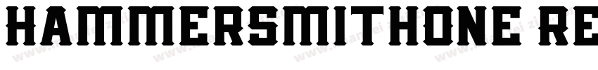 HammersmithOne Regul字体转换
